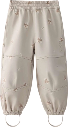 Softshellové nohavice Leokid Vic Silver Cloud Flower veľ. 86