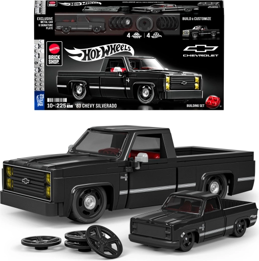 Mattel Brick Shop Hot Wheels Speed Series ’83 Chevy Silverado – stavebnica 225 dielikov