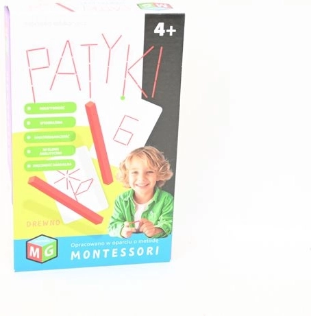 Montessori edukačná skladačka – drevené tyčinky