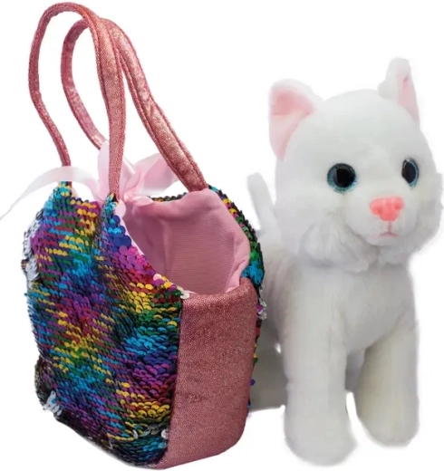 Set Catty – plyšová mačička a taška s magickými flitrami - 1 kus
