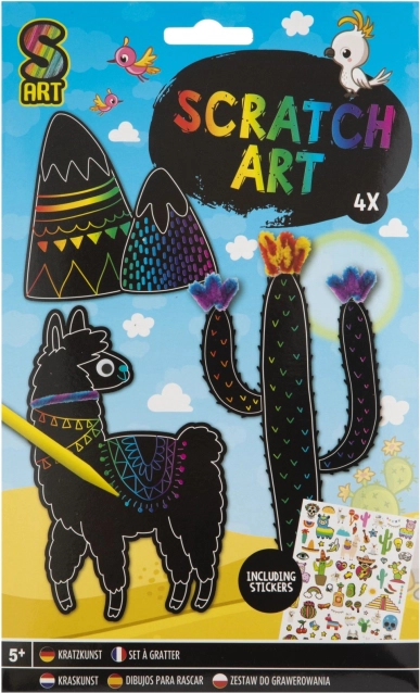 Kreatívna sada – vytvor si vlastné vyškrabovacie zvieratká – Zvieratká