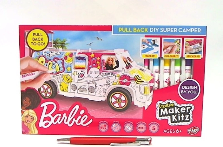 Barbie maker kit – vymaľuj si karavan