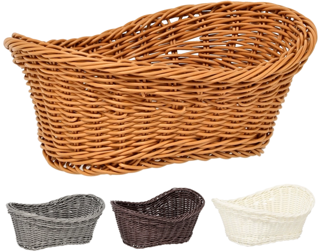 Oválny plastový košík 25 × 16 × 8/11 cm