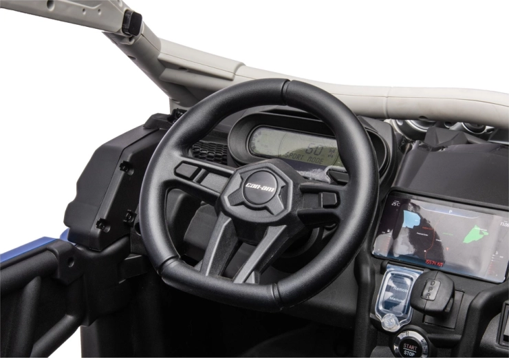 Can-Am Maverick Turbo RR elektrické autíčko na akumulátor – modro-sivé, lakované