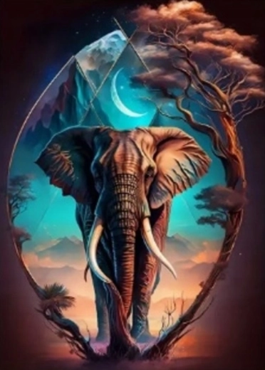 Diamantové maľovanie Africký klenot 30 × 40 cm