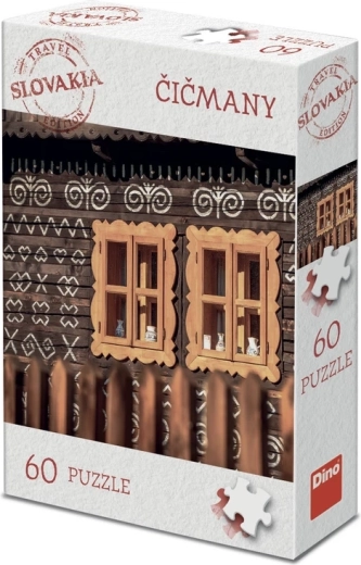 Dino puzzle turistická edícia Slovensko: Čičmany 60 dielikov