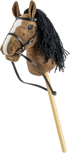 Milly Mally hobby horse na tyči tmavohnedý