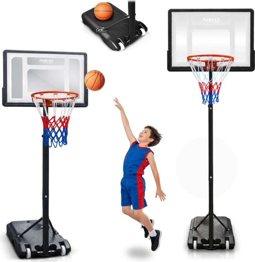 Neo-Sport nastaviteľný basketbalový kôš pre deti aj dospelých
