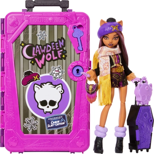 Monster High bábika Clawdeen Wolf – strašidelné prázdniny s prekvapeniami