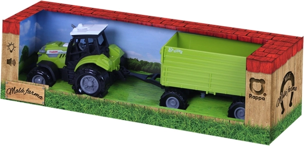 Traktor so zvukom a svetlom s vlečkou