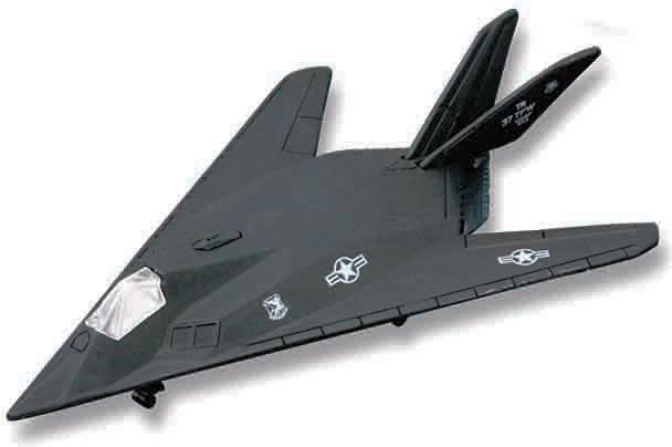 Maisto Fresh Metal Tailwinds lietadlo F-117 Nighthawk matne čierne