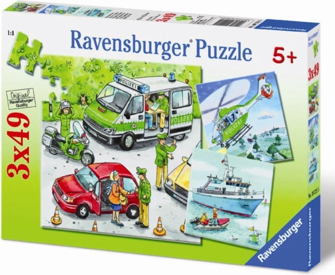 Puzzle polícia v akcii 3×49 dielikov RAVENSBURGER