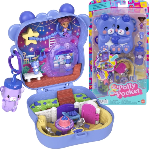 Polly Pocket kompaktný set Čučoriedkoví medvedíci s figúrkami a doplnkami