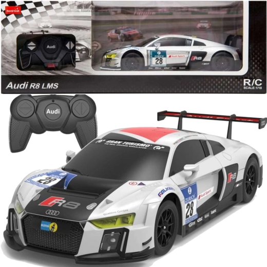 RC auto 1:24 športové AUDI R8 LMS – biele