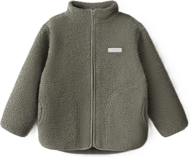 Leokid fleecová bunda Theo Vetiver Green 116