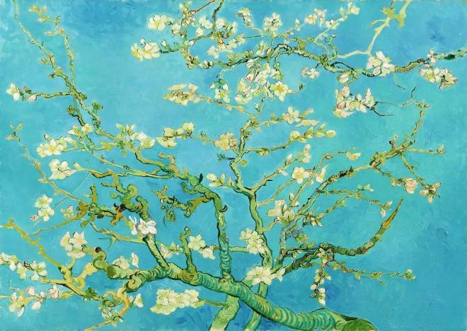 Puzzle Vincent van Gogh – Vetva mandľovníka, 1000 dielikov