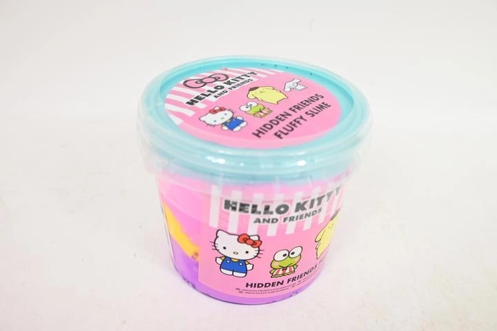 Hello Kitty and Friends nadýchaný fluffy slime v kýbliku s prekvapením (mini figúrka)