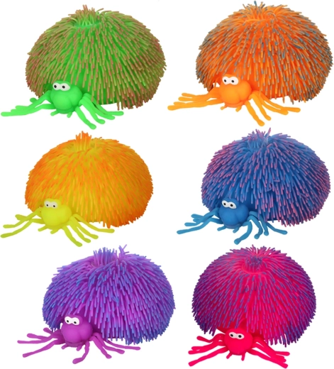 Antistresová mačkacia ježura pavúk 20 cm – viac druhov