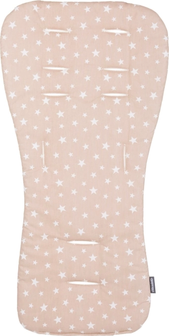 Mäkká podložka do kočíka Chipolino Beige Stars