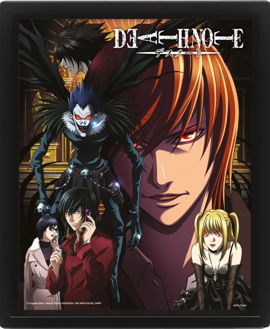 3D obraz s lentikulárnym efektom DEATH NOTE