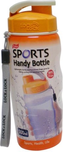 Plastová fľaša na pitie 500 ml oranžová