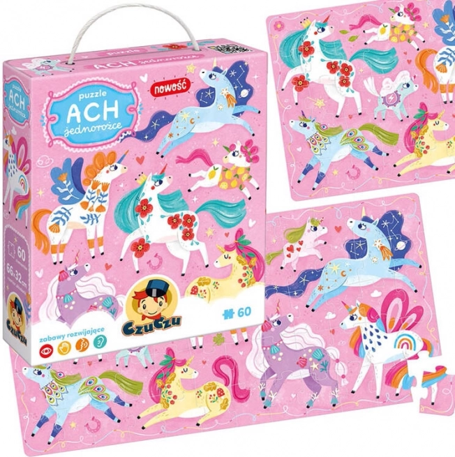Puzzle Ach Jednorožci 60 dielikov