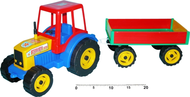 Traktor s vlečkou 65 cm
