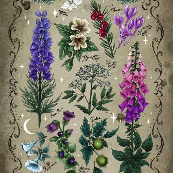 Puzzle Jedovaté Rastliny 1000 dielikov