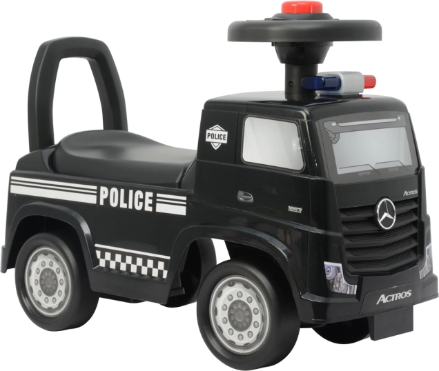 Odrážadlo MERCEDES Actros policajné čierne