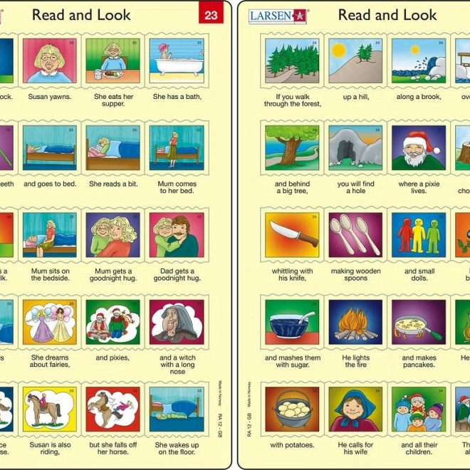 Puzzle Angličtina – dlhšie vety, 20 dielikov