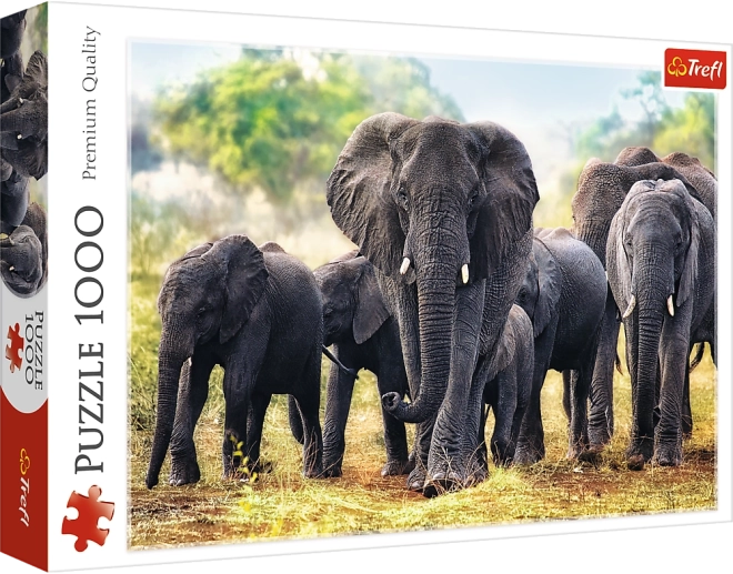 Puzzle 1000 dielikov – africké slony TREFL