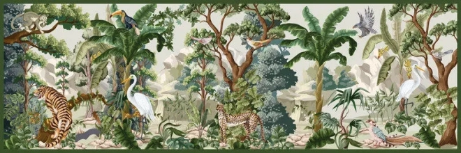 Interdruk panoramatické puzzle Tajomná Záhrada: Svet zvierat 1000 dielikov