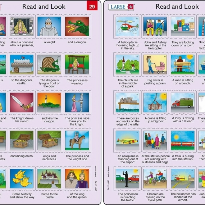 Puzzle angličtina – dlhšie vety, 20 dielikov