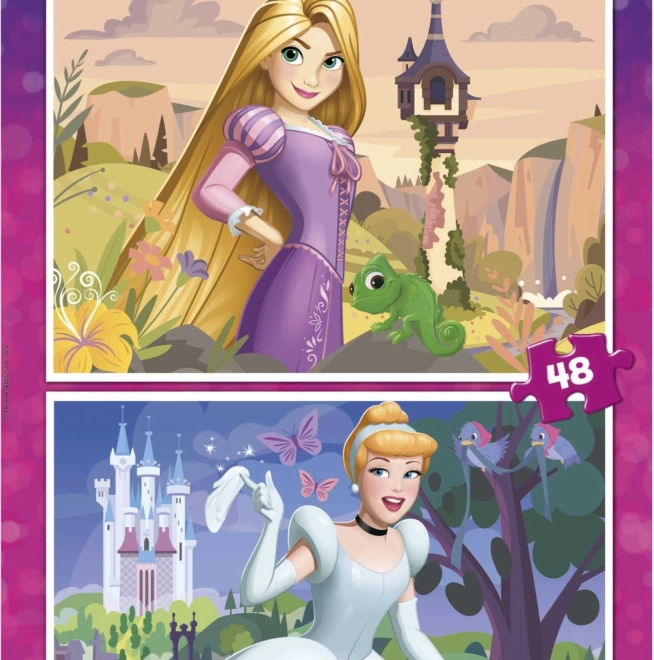 Puzzle DISNEY princezné 2×48 dielikov – Locika a Popoluška