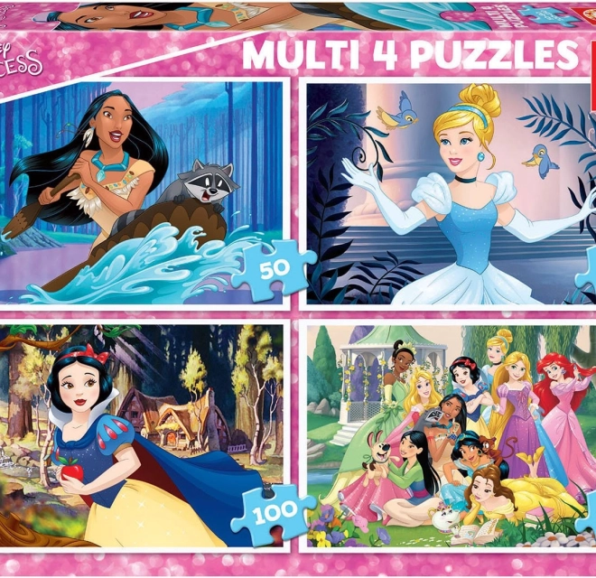 Educa puzzle Disney princezné 4v1
