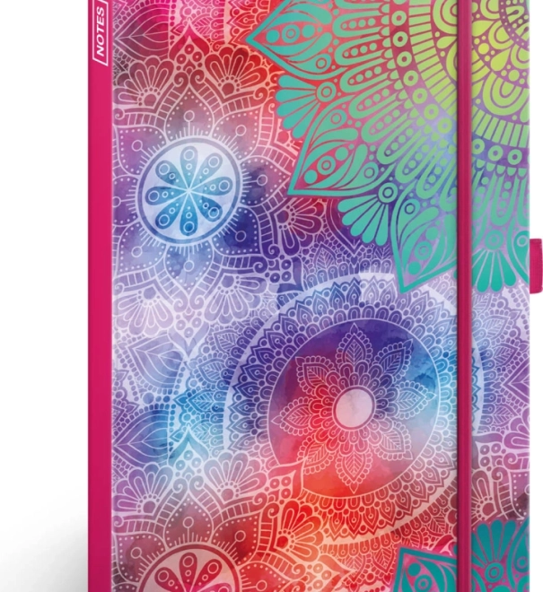 Linajkový zápisník mandala A5, 172 strán, 100 g/m²