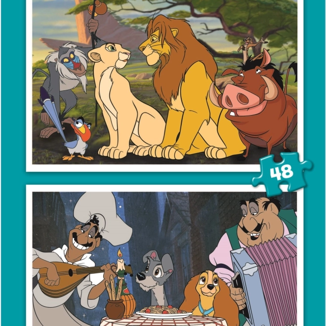 Educa Puzzle Disney Zvieratá 2x48 dielikov