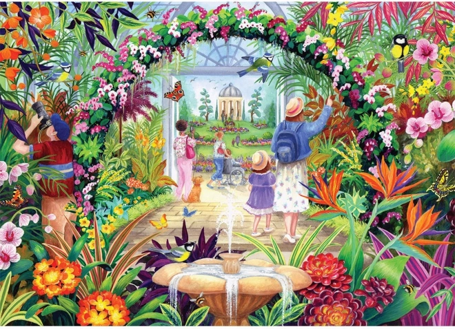 Puzzle Kvety v botanickej záhrade 1000 dielikov GIBSONS
