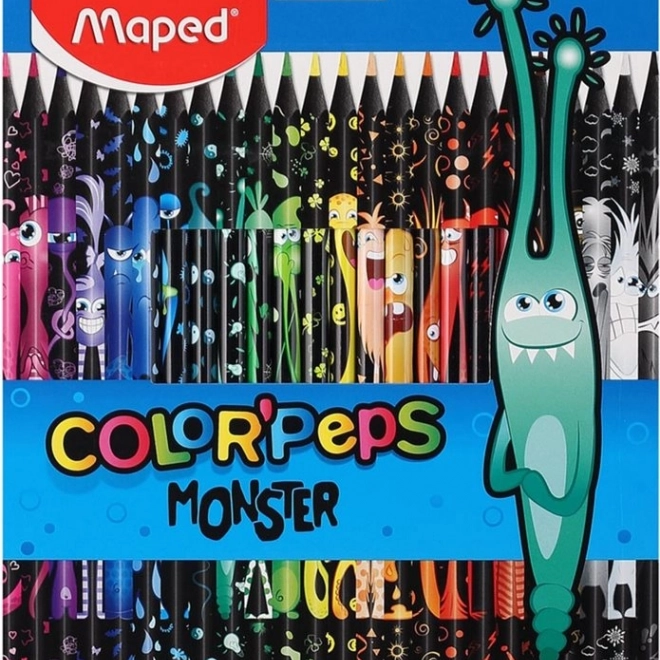 Pastelky trojboké MAPED Color'Peps Monster 24 ks