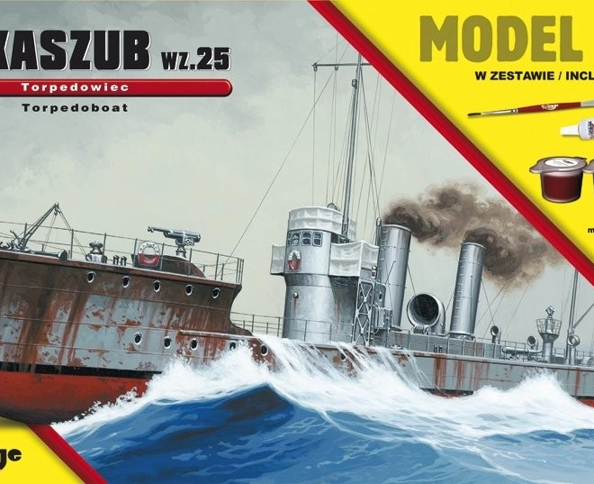 Poľský torpédoborec ORP Kaszub 1935 model 1:400