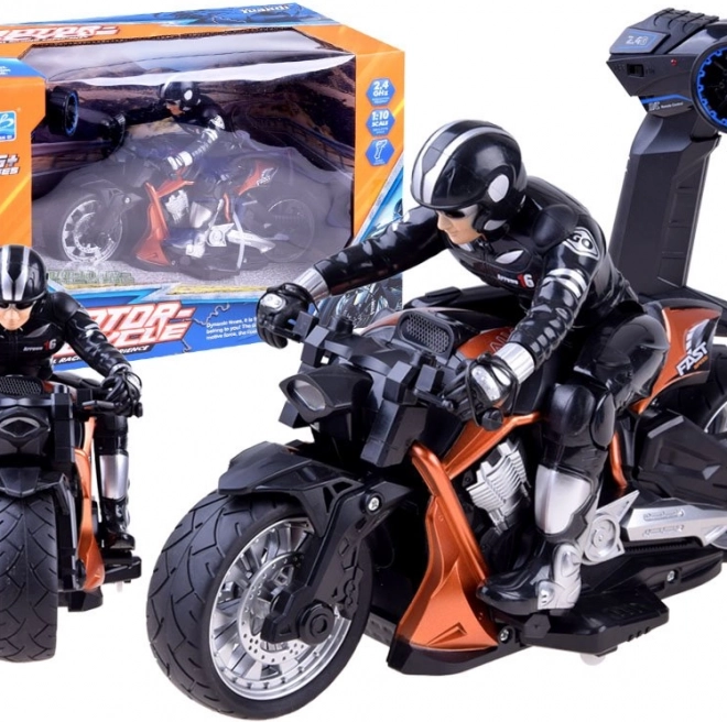 RC športová motorka s jazdcom 2,4 GHz – Oranžová