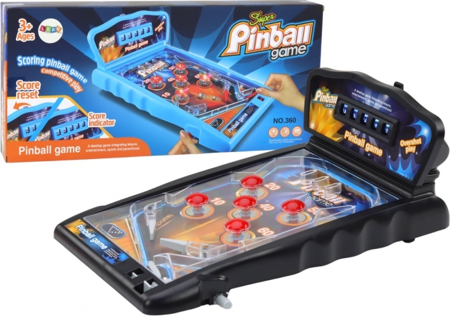 Stolný pinball so svetlami, zvukmi a počítadlom skóre