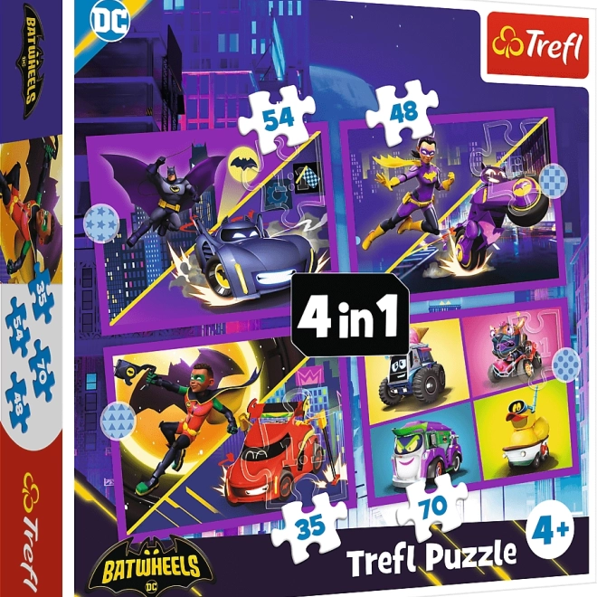 Puzzle 4v1 spoznaj Batwheels