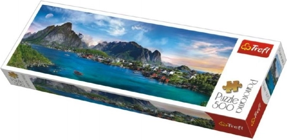 Puzzle 500 dielikov panorama – Lofoty, Nórsko