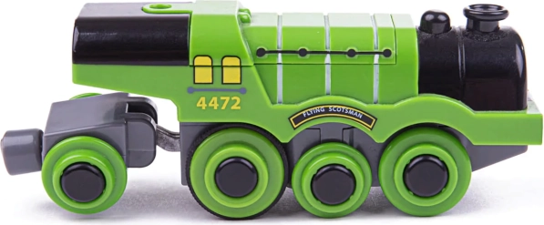 Elektrická lokomotíva Bigjigs Rail Flying Scotsman zelená