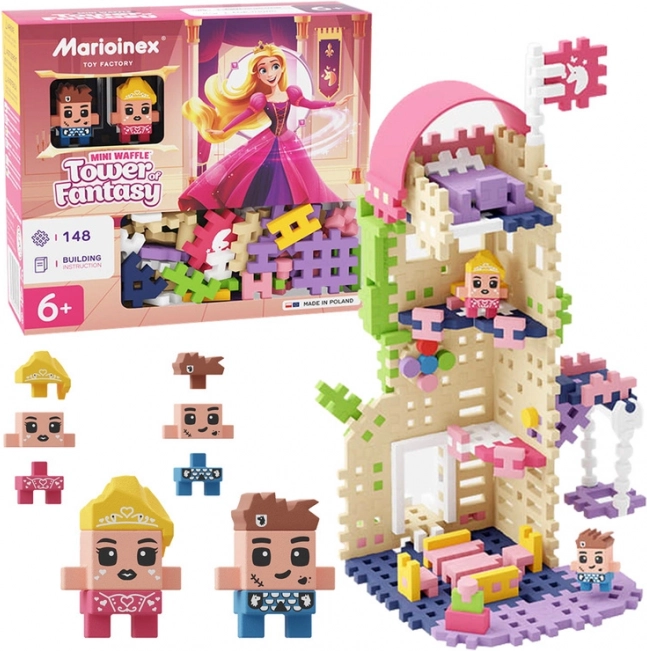 Stavebnica Waffle Mini - Princezná: Veža fantázie