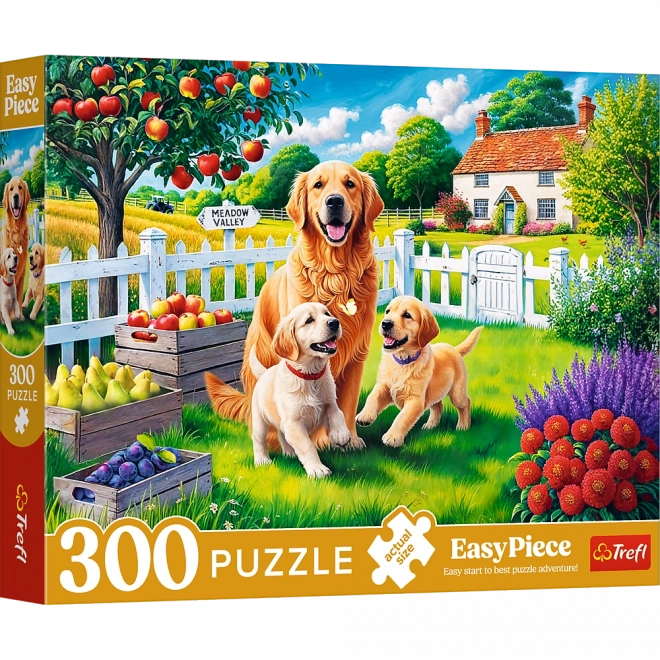 Puzzle - 300 dielikov - Psíky na vidieku Trefl