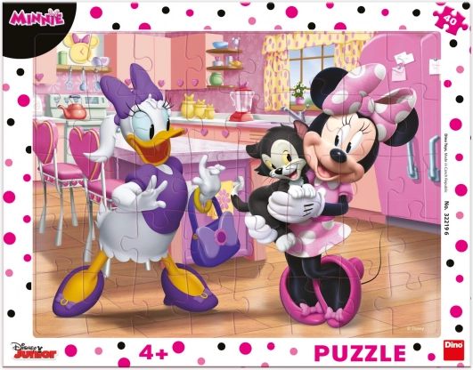 Dino puzzle Minnie ružová 40 dielikov