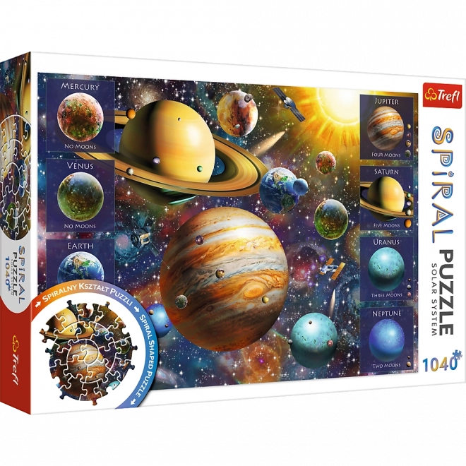 puzzle špirála slnečná sústava 1040 dielikov