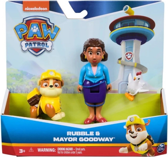 Sada figúrok LABKOVÁ PATROLA – Rubble a starostka Goodway s Chickalettou